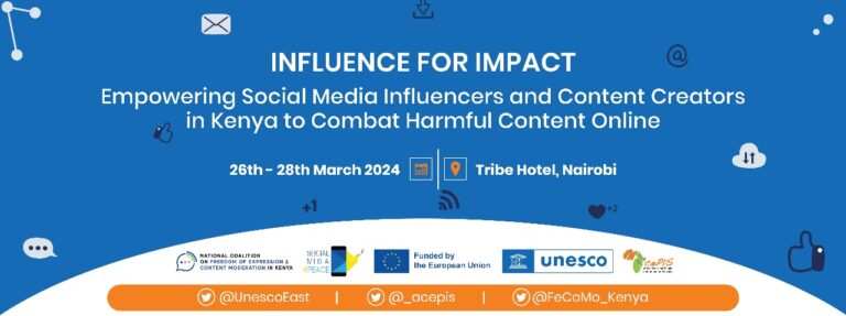 Kenyan Social Media Influencers and Content Creators Trained to Address Harmful Content Online